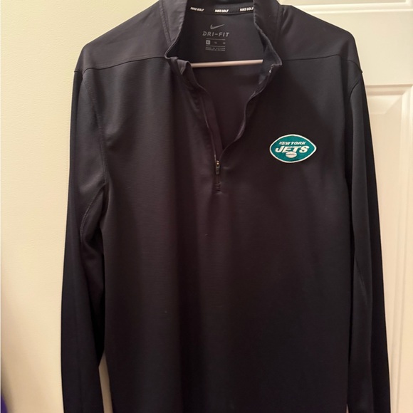 XL Nike Dri Fit NY Jets 1/4 Zip & Polo - Picture 3 of 5
